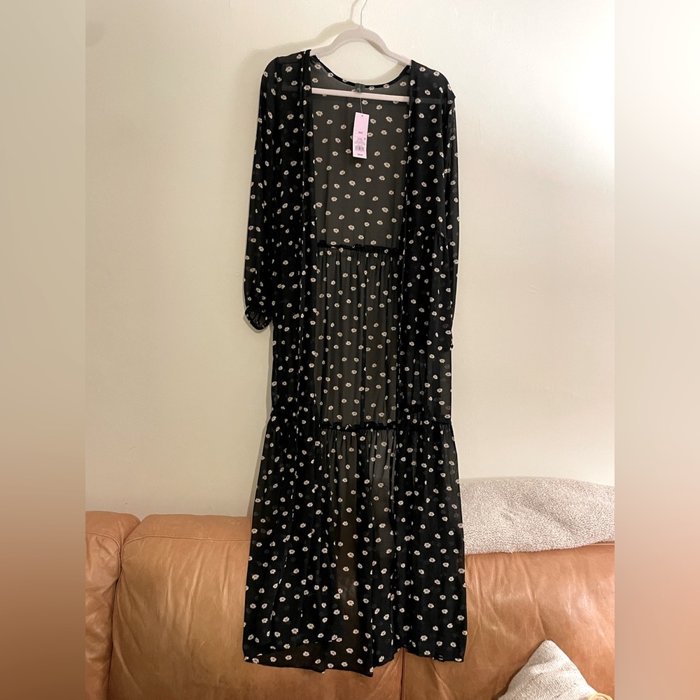 NWT boho sheer kimono/coverup